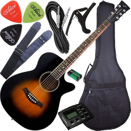 Kit Violão Vogga Eletroacústico Eq 4 Bandas Afinador Vcc333