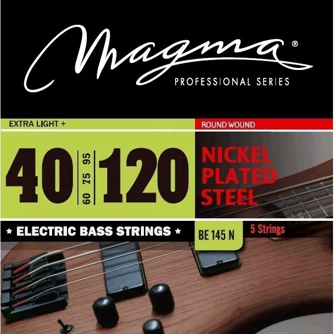 Encordoamento Baixo Profissional 0.40 5 Cordas Be145n Magma
