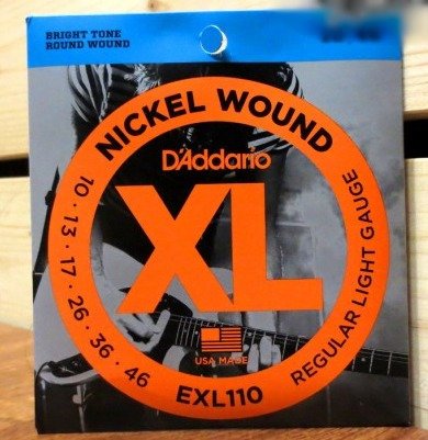 Kit 5 Encordoamento Guitarra D'addario Exl110 Envio Grátis