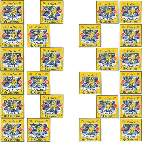 Kit 24 Encordoamento Giannini Aço + Nylon Canário 2 Caixas