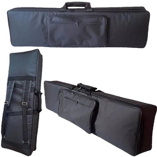 Capa Master Luxo Para Teclado Yamaha Mx61 Acolchoada Preto