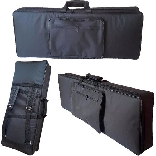 Capa Master Luxo Para Teclado Yamaha Motif Xf7 Nylon Preto