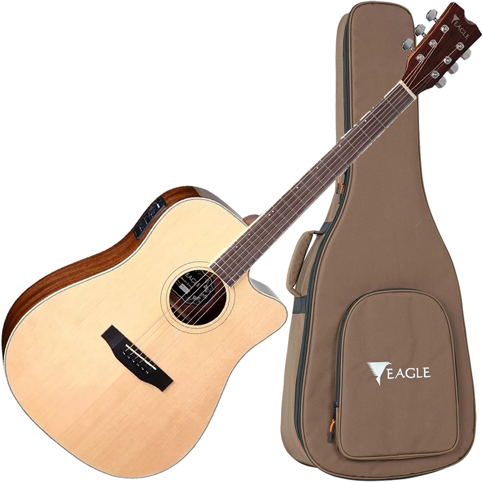 Violão Eletroacústico Fishman Eagle Emd370 CE NT + Estojo