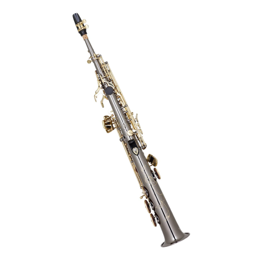 Saxofone Soprano Ônix Chaves Douradas Black Lacado Som Rico Acabamento Premium e Bag