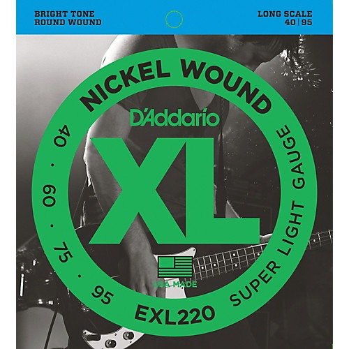 Encordoamento D'addario Exl220 Para Baixo 4 Corda + Palhetas