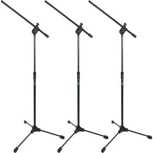 Kit 3 Suporte Pedestal Girafa Para Microfone Ask Tps Oferta