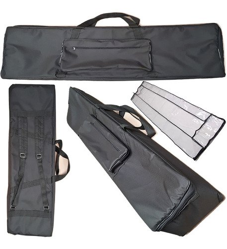 Capa Para Piano Yamaha Np12 Master Luxo Preto + Cobertura