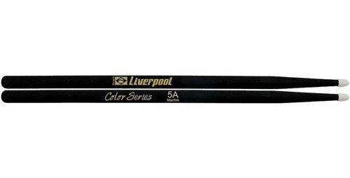 Kit 21 Baquetas 5a Preto Ponta Nylon Lc Dz5an Liverpool