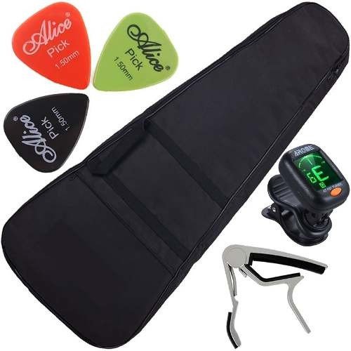 Kit Capa Violão Folk Acolchoada + Acessórios Frete Grátis