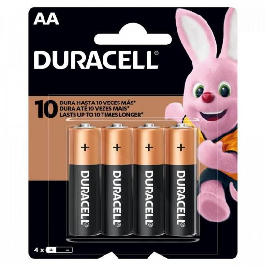 Pilha Alcalina 1,5v AA MN1500 (C/4 Pilhas) Duracell  - CXF / 12