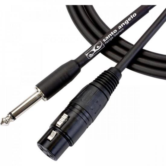 Cabo P10 x XLR Fêmea 6,10m Ninja HG B Santo Angelo