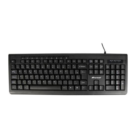Teclado Multimídia Fortrek MKL-101 Preto