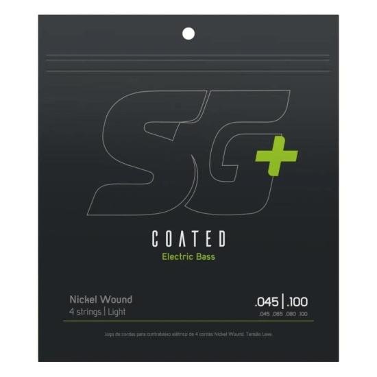 Encordoamento Revestido p/ Baixo 4 Cordas .045 NICKEL WOUND Leve SG
