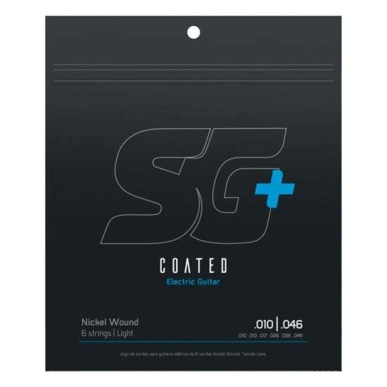 Encordoamento Revestido p/ Guitarra .010 NICKEL WOUND Leve Híbrido SG