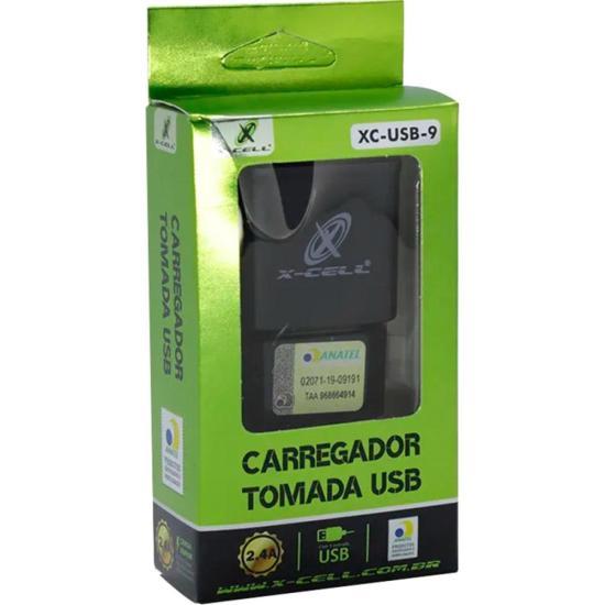 Carregador XC-USB-9 Preto X-Cell