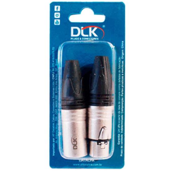Conector De Som Xlr(f) Xlr(m) 3 Polos Datalink