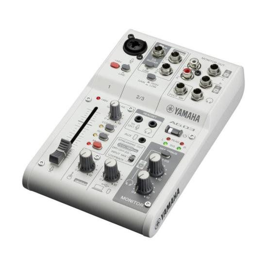 Mesa De Som Yamaha AG03MK2 Branca
