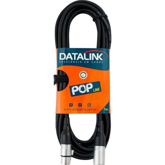 Cabo XLR Macho x XLR Fêmea 7m Pop Line Datalink