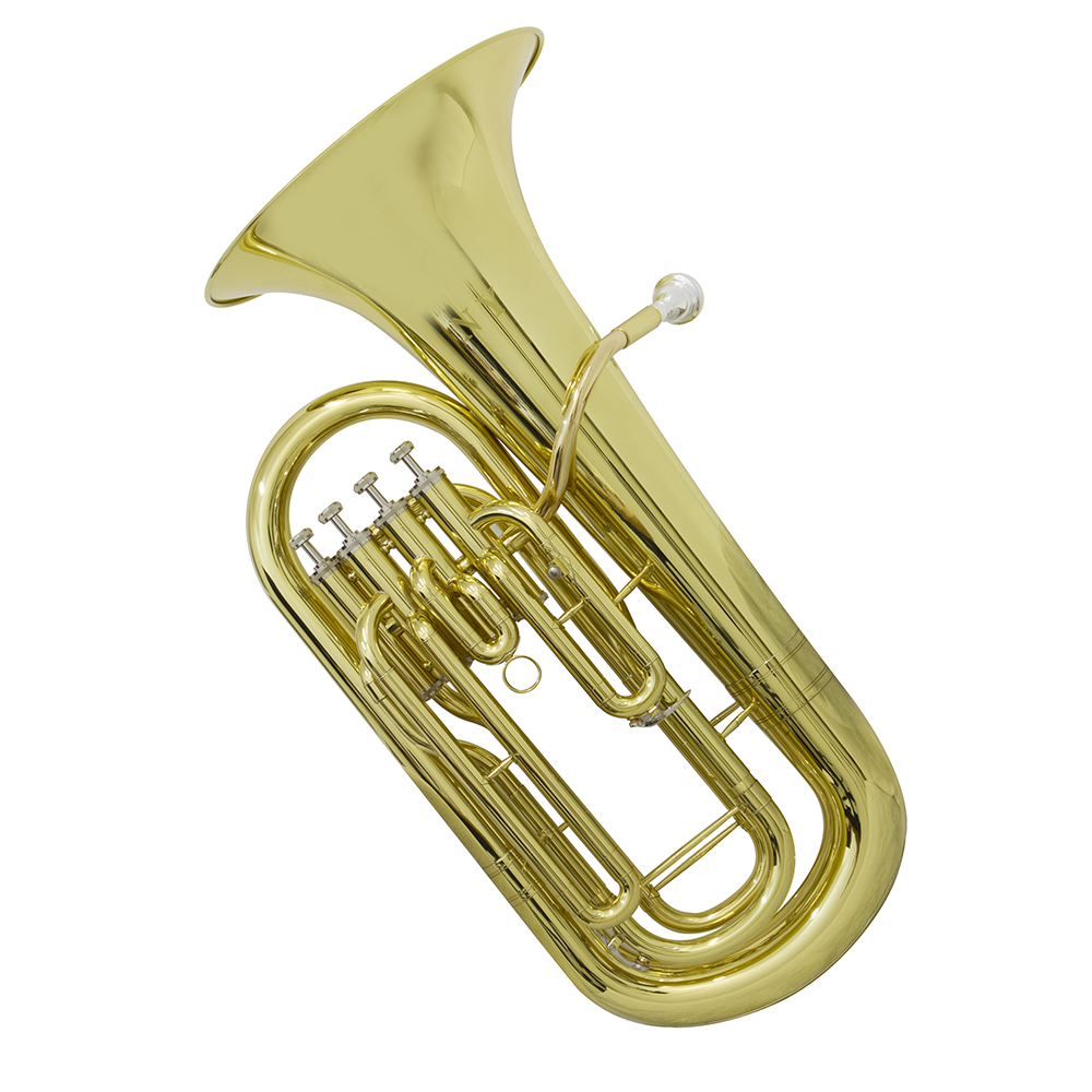Bombardino Euphonium 4 Pistos Ep 240 Laqueado Dourado Com Case New York