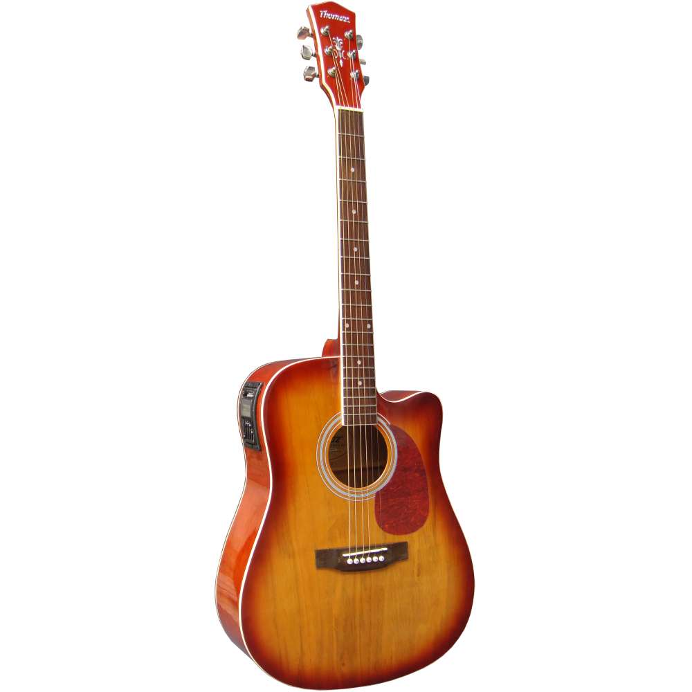 Violão Eletroacústico Folk Tef 495 Sunburst Thomaz