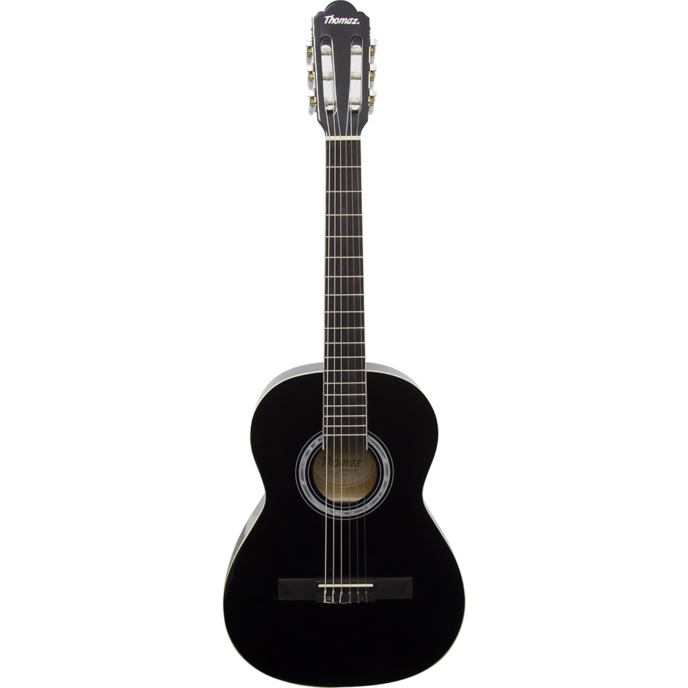 Violão Acústico Infantil De Nylon Para Destros Com Tensor Tcg 360 Preto Thomaz