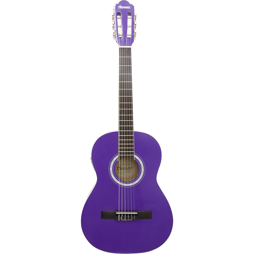 Violão Eletroacústico Kids De Nylon Tcg 360 Eq Roxo Thomaz