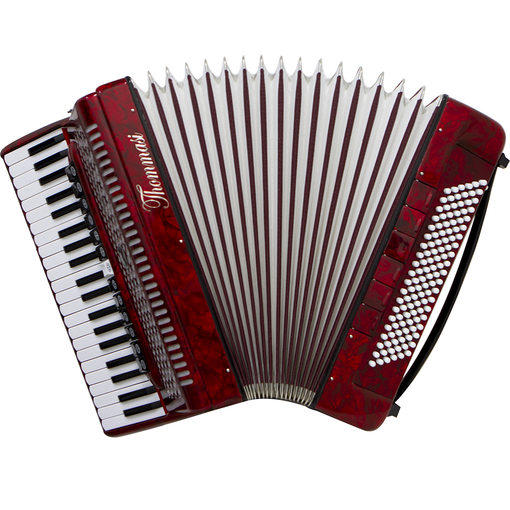 Acordeon 120 Baixos Ta 12020 Vermelho Thommasi