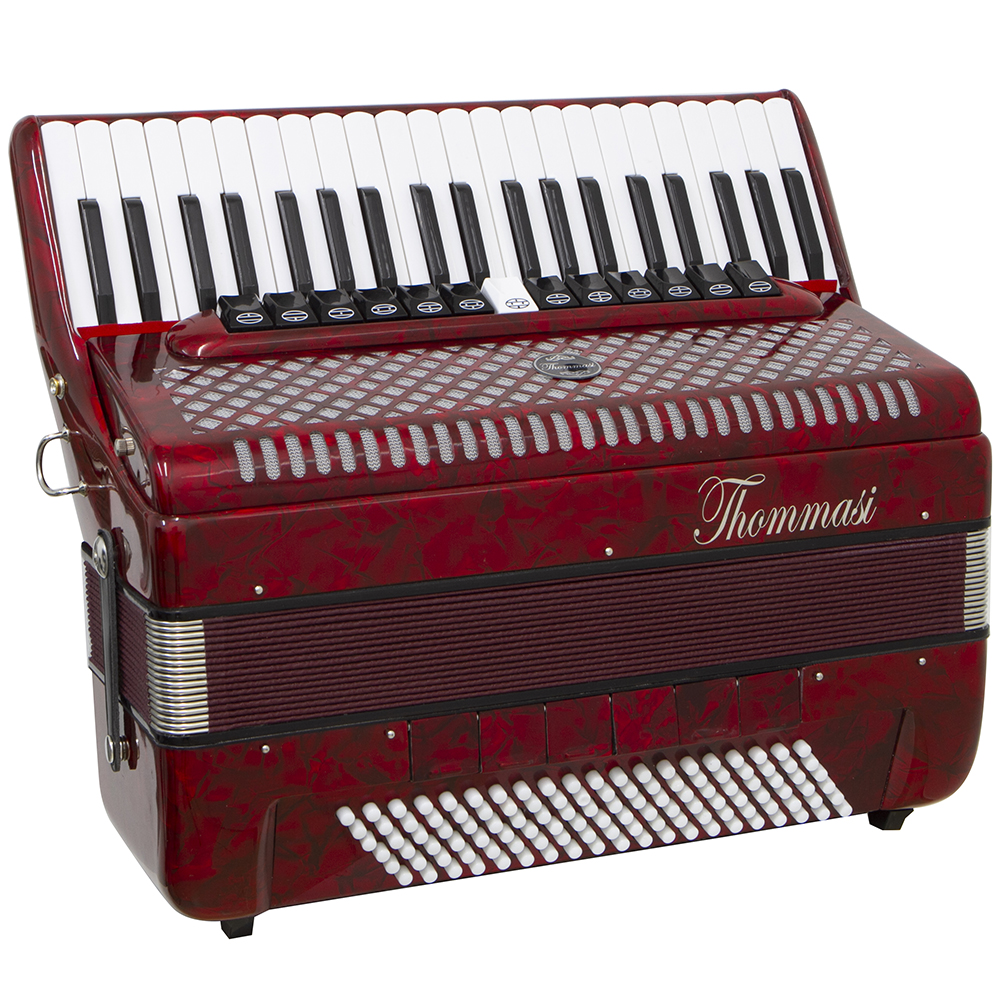 Acordeon 120 Baixos Ta 12020 Vermelho Thommasi