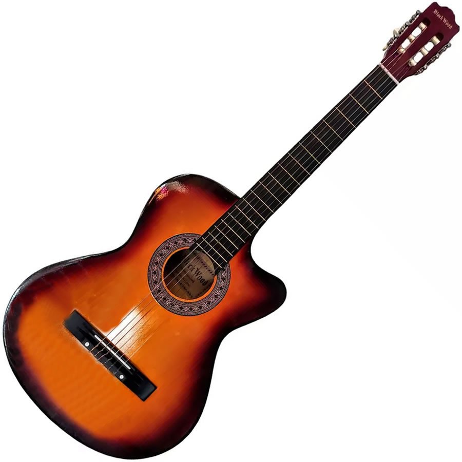 Violão Acústico Nylon Cutaway Mag6 Sb Sunburst Austin Vtr352