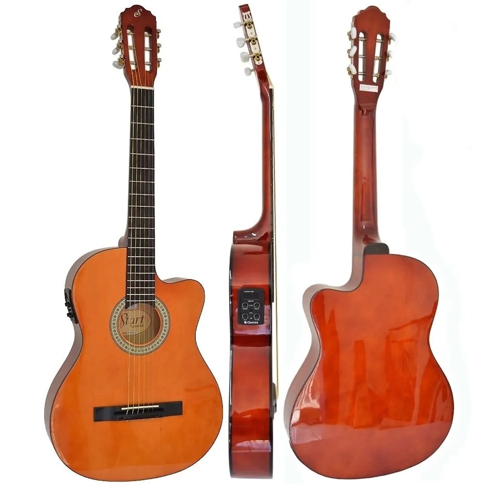Violão Eletroacústico Nylon Giannini Start NF-14 CEQ Natural Vtr358