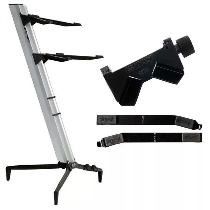 Suporte Para 2 Teclados Periféricos Stay Torre 1300/02 Prata