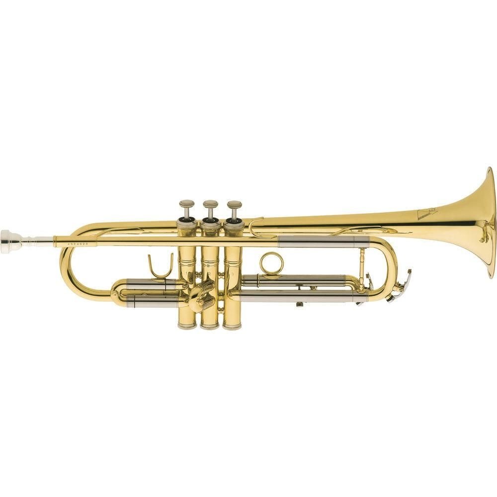 Trompete Eagle Laqueado Tr504 Em Sib + Case Luxo + Estante de Partitura
