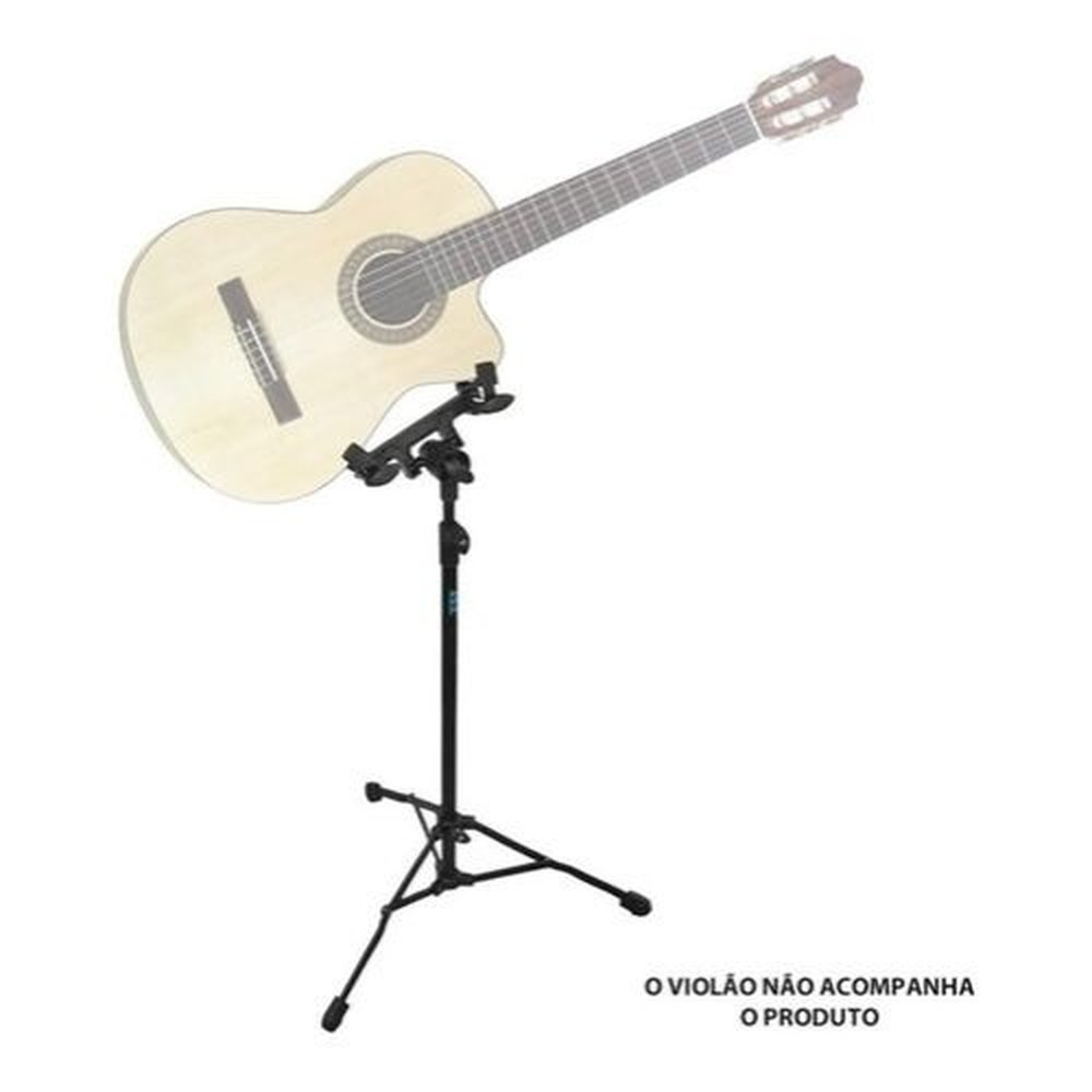 Suporte Violão Guitarra Ask Egv P/ Tocar Em Pé C/ Regulagem