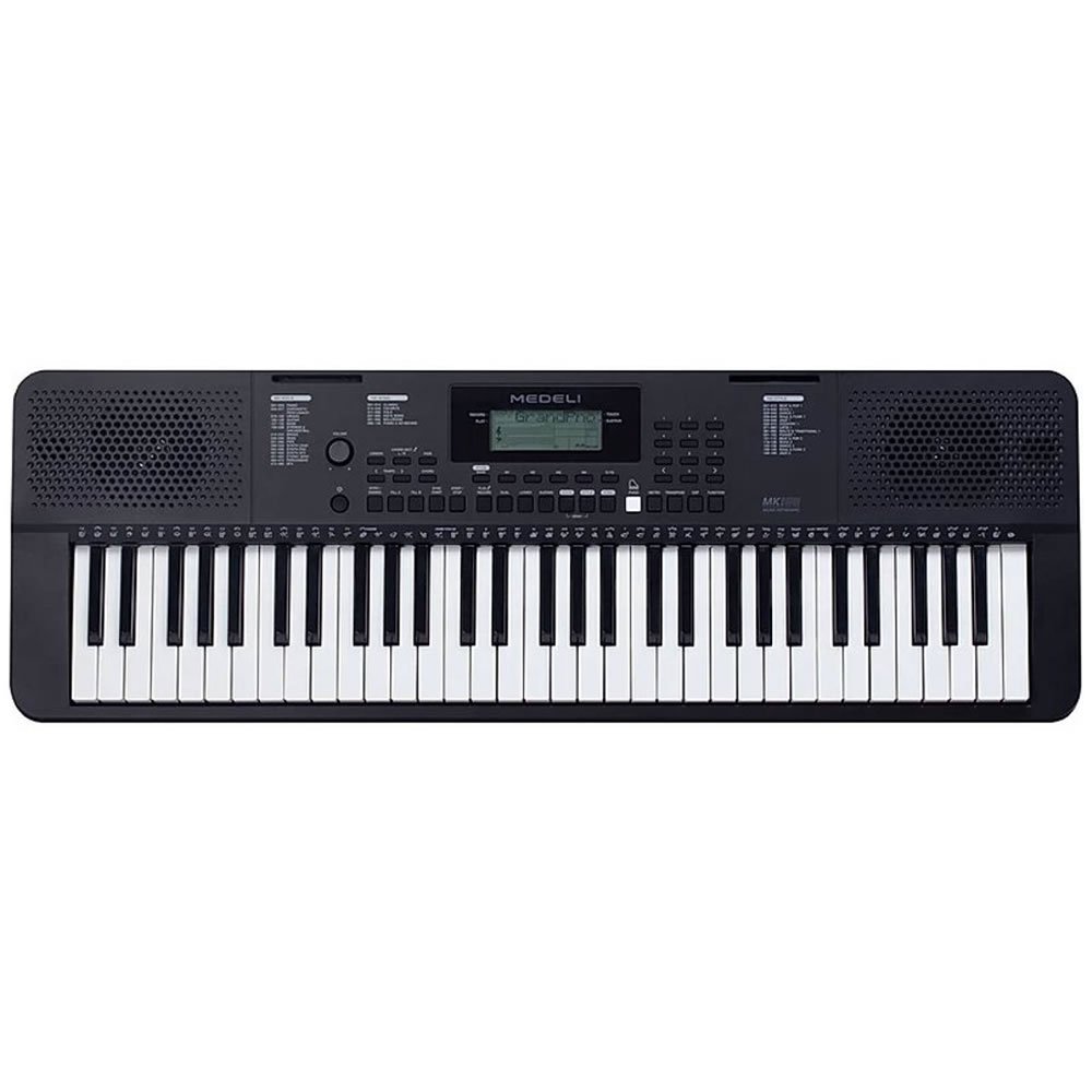 Teclado Arranjador  Medeli MK100 61 Teclas Sensitivas C/ Multi Funções