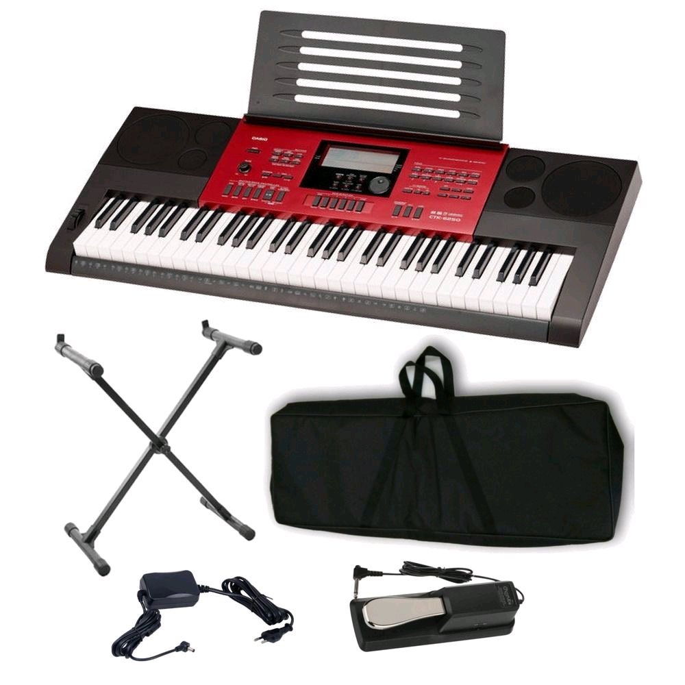 Teclado Casio Digital Ctk-6250 61 Teclas Sensitivas + Kit Acessórios + PROFISSIONAL