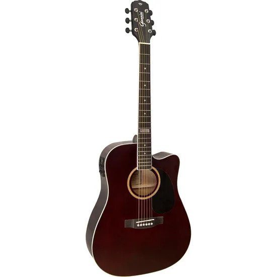 Violão Eletroacústico Dreadnought Folk Cutaway Aço GF-1D ceq