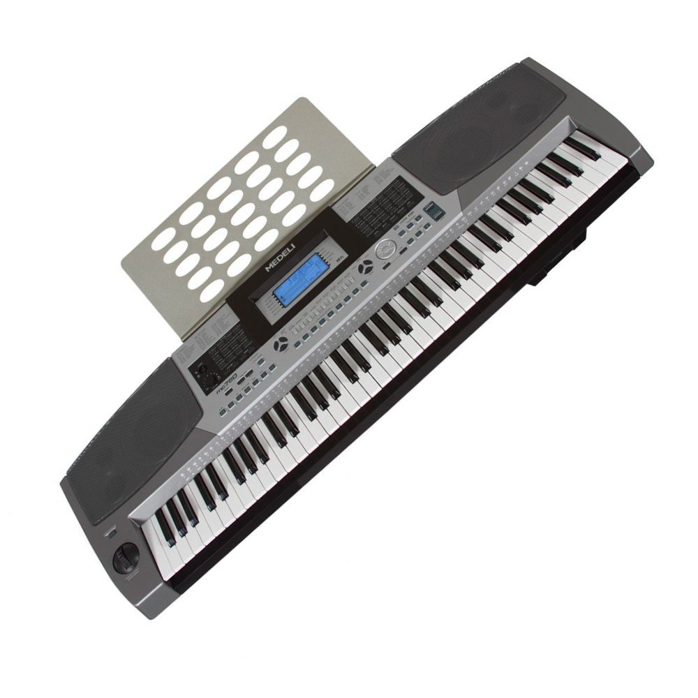 Teclado Musical 76 Teclas Sensitivas 559 Vozes Medeli Mc780