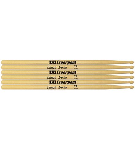 Baqueta Liverpool 7a Classic Pta Madeira Ll-7am (3 Pares)*