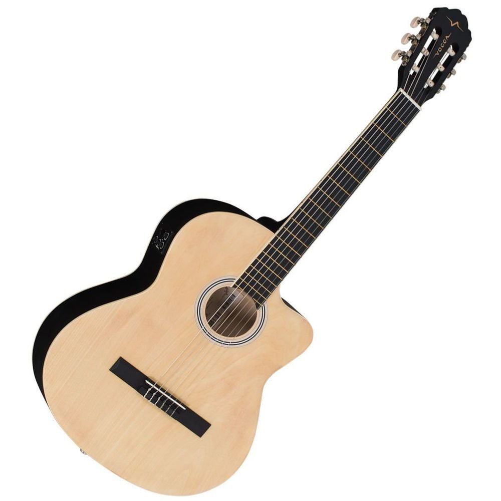 Violão 6 Cordas Nylon Clássico Cutaway Elétrico - Vce 310 Ns Vogga