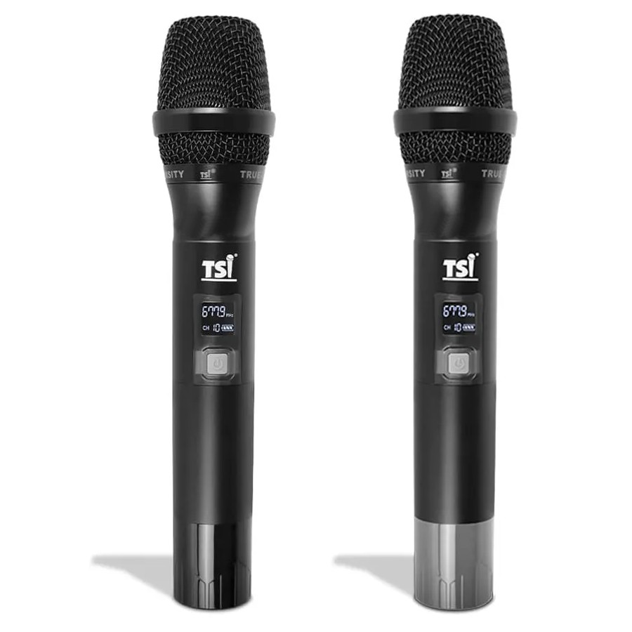 Microfone Sem Fio Duplo De Mão BR-7000 UHF - TSI