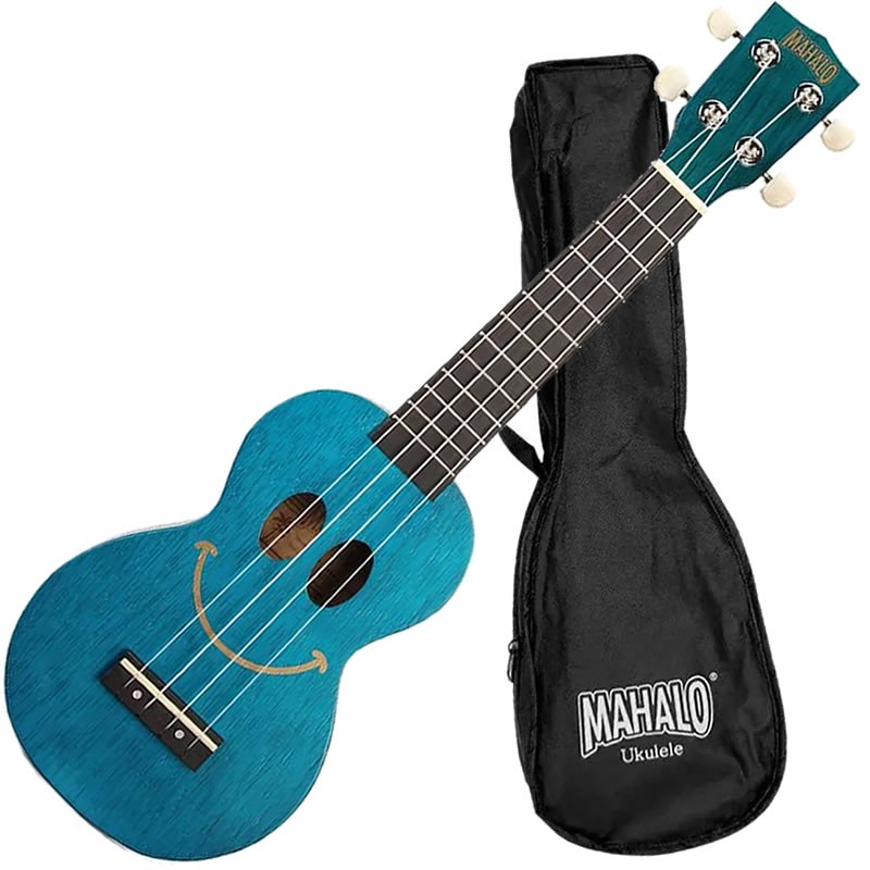Ukulele Soprano Acústico Mahalo Série Smile Azul+ Bag