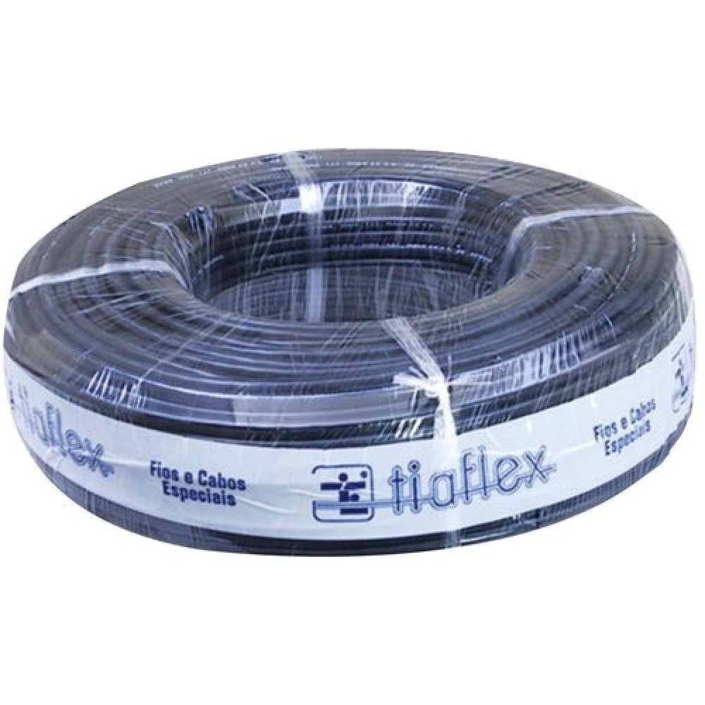 Cabo Microfone Mono 1x0. 14 26 awg Tiaflex 100 Metros