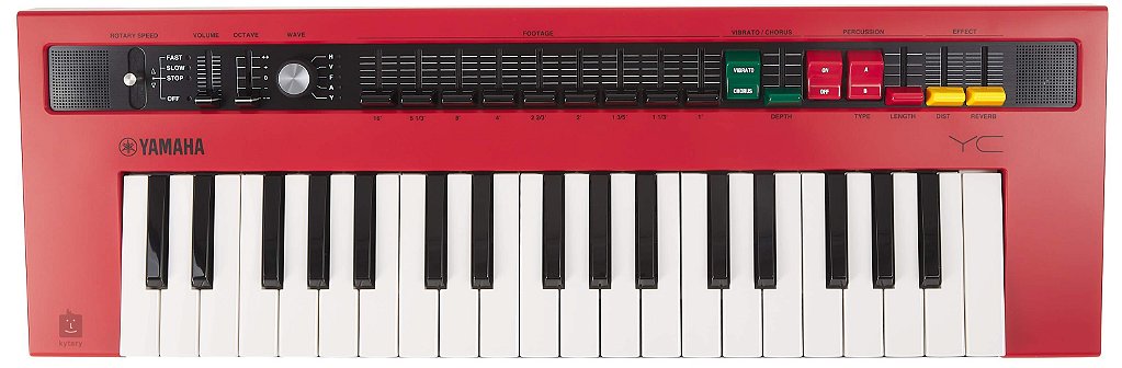 Teclado Sintetizador Yamaha Reface YC Vermelho 37 Teclas Bivolt