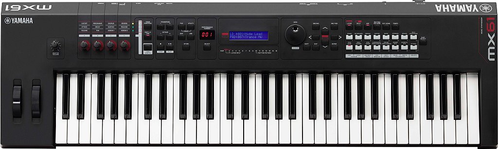 Teclado Sintetizador 61 Teclas Yamaha Mx61 Preto