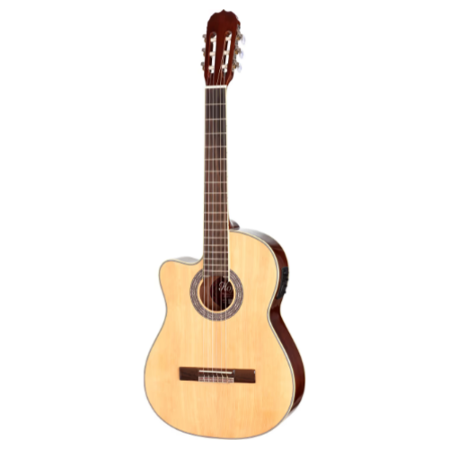 Violão Eletroacústico Canhoto Flat Nylon Hofma Hmc 225f Lh