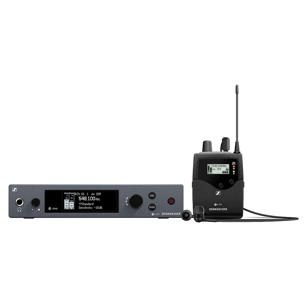 Sistema de Monitoramento Sennheiser EW IEM G4-A1 Sem Fio