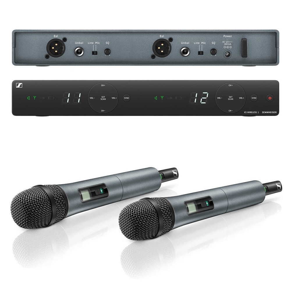 Sistema de Microfone Sem Fio de Mão Dual XSW1-835-DU Sennheiser