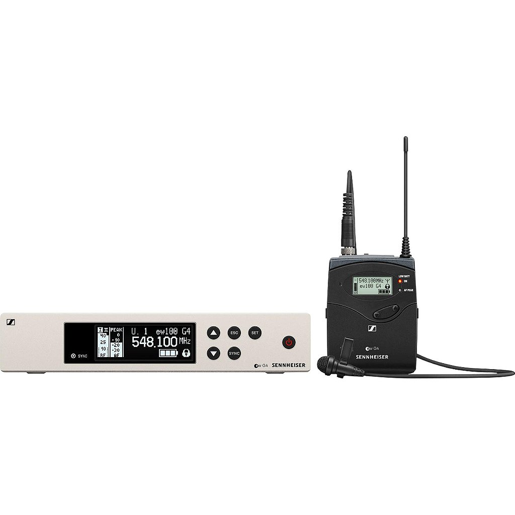 Sistema de Microfone Lapela Sem Fio Sennheiser EW 100 G4-ME2-A