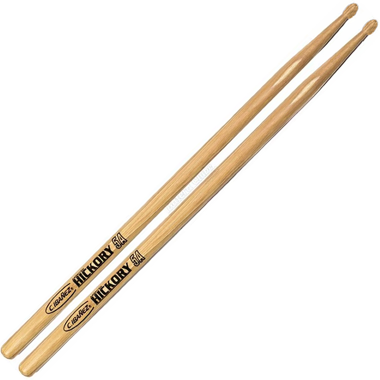 5 Pares de Baquetas C.Ibanez 5ADRH Dragon Hickory Ponta Madeira 5A