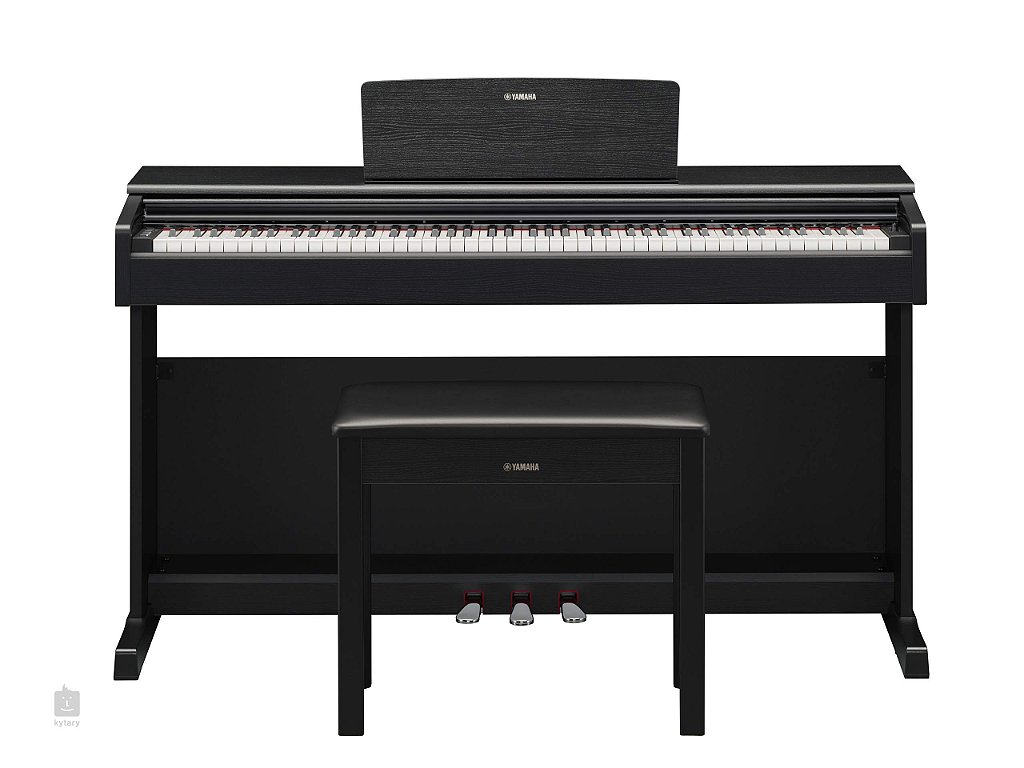 Piano Digital Yamaha YDP-165B Arius Preto 88 Teclas com Banco